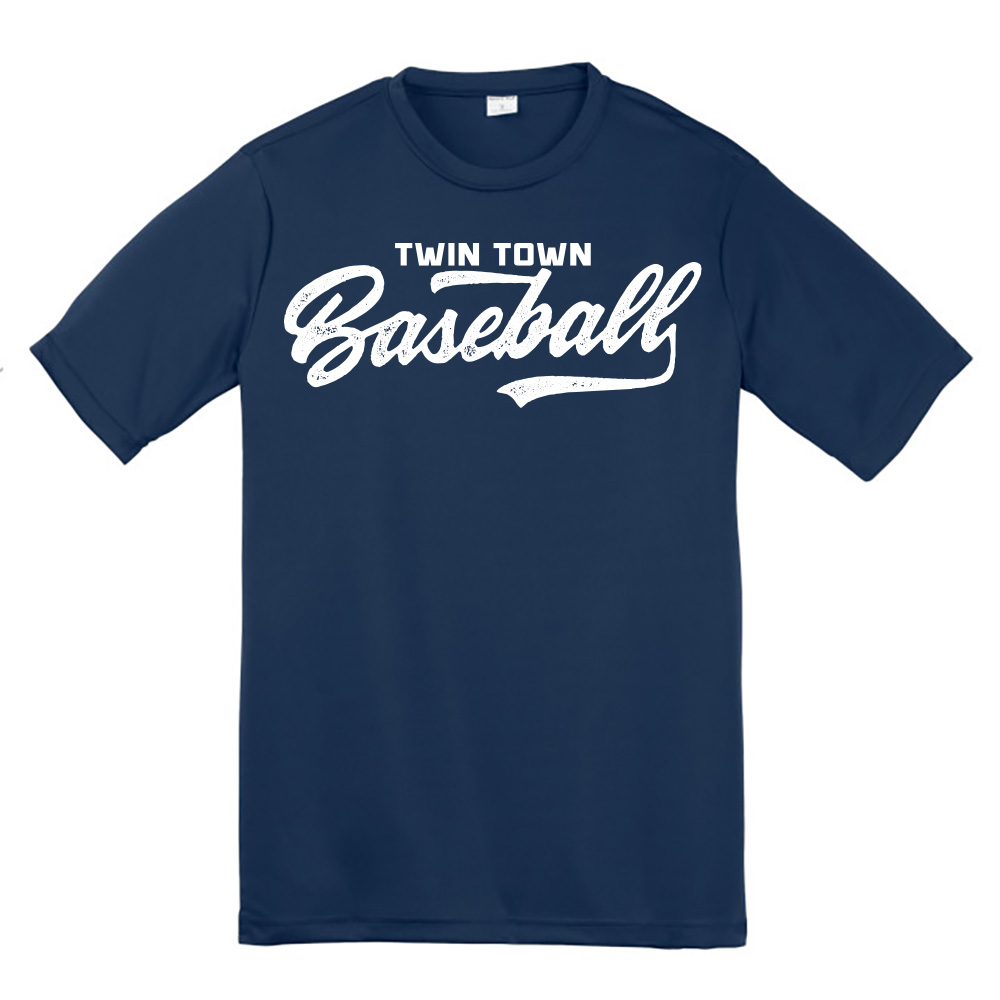 Dugout Youth Short Sleeve Performance Tee Navy