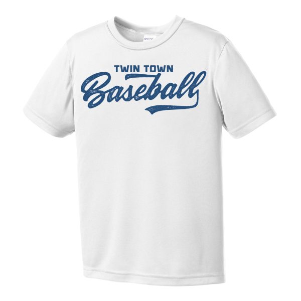 Dugout Youth Short Sleeve Performance Tee White