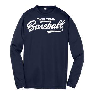 Dugout Youth Long Sleeve Performance Tee Navy