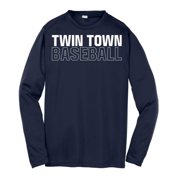 Slugger Youth Long Sleeve Performance Tee Navy