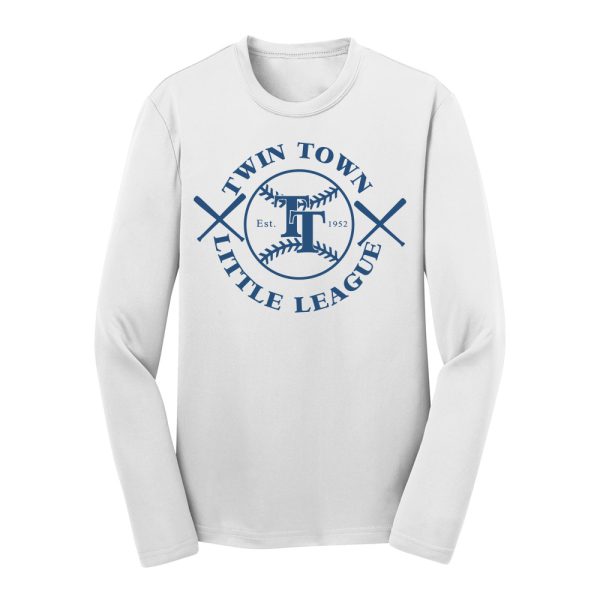 Team Youth Long Sleeve Performance Tee White